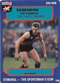 1990 AFL Scanlens Stimorol #29 Anthony Daniher Front